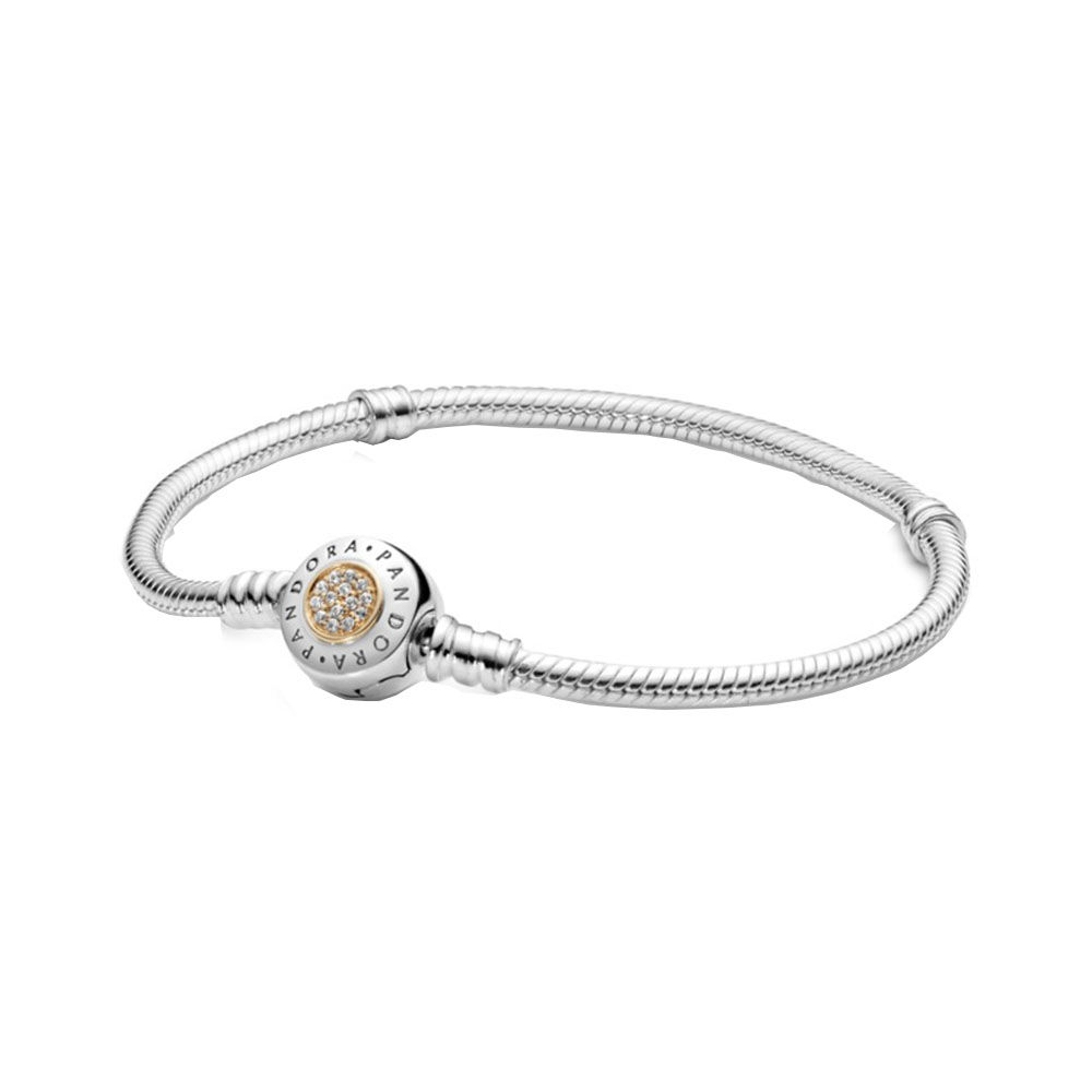 Pandora Moments Logo Clasp Snake Chain 