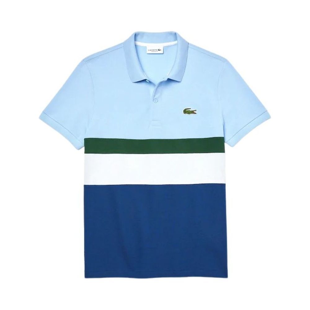 lacoste colorblock polo