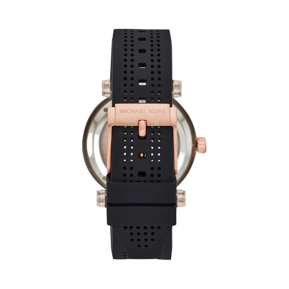 Greer Automatic Black Silicone Watch 
