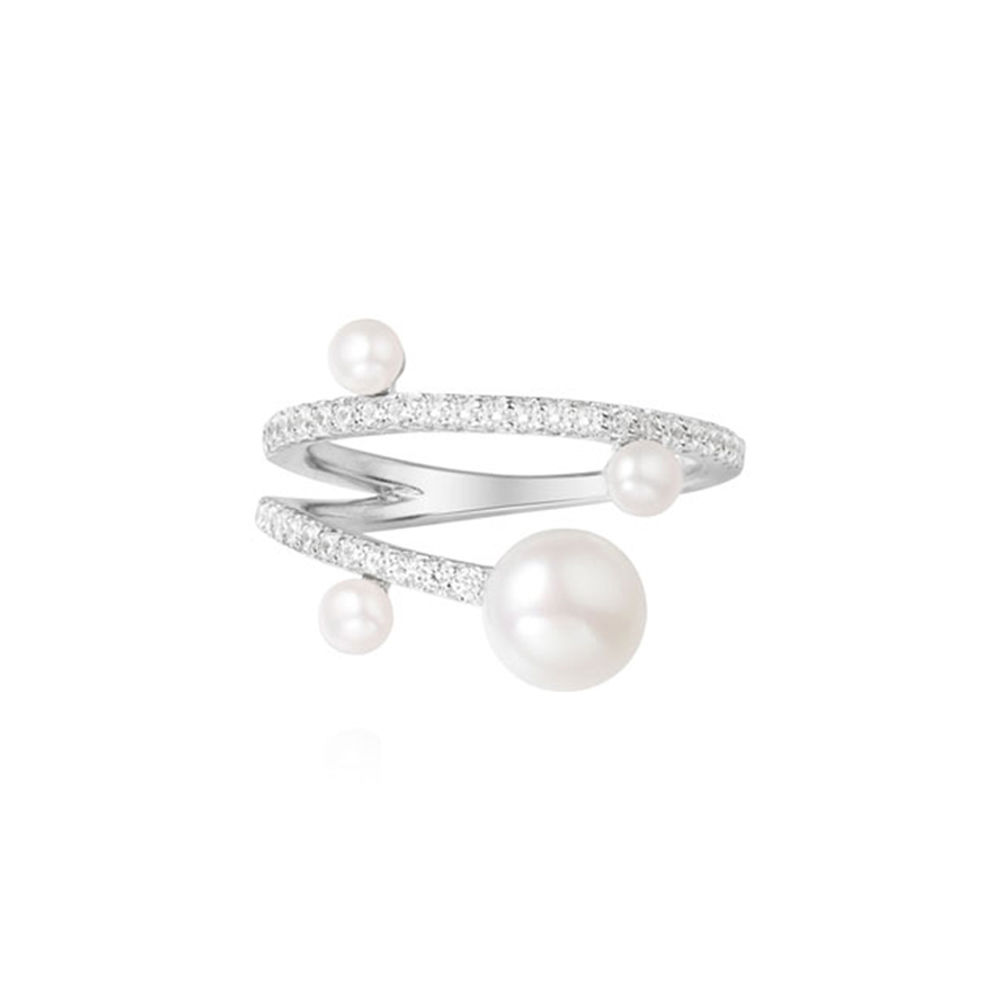 アクセサリー apm MONACO UP AND DOWN RING WITH PEARLS Up and Down Ring | APM Monaco