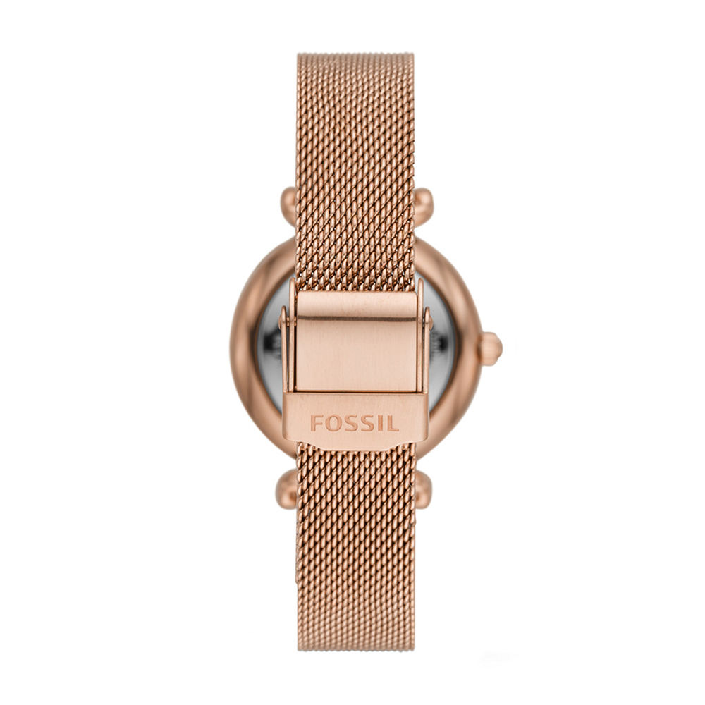 Carlie Mini Three-Hand Rose Gold-Tone 
