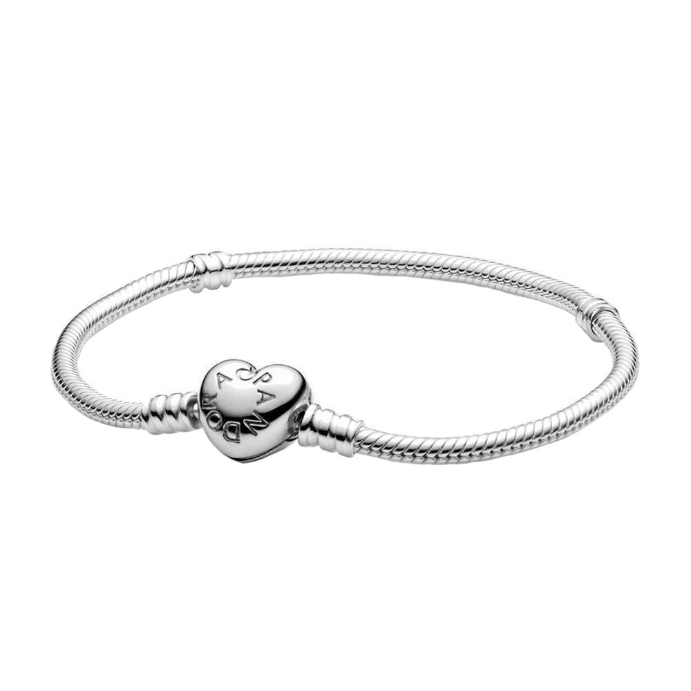 Moments Heart & Snake Chain Bracelet PANDORA パンドラ | DFS