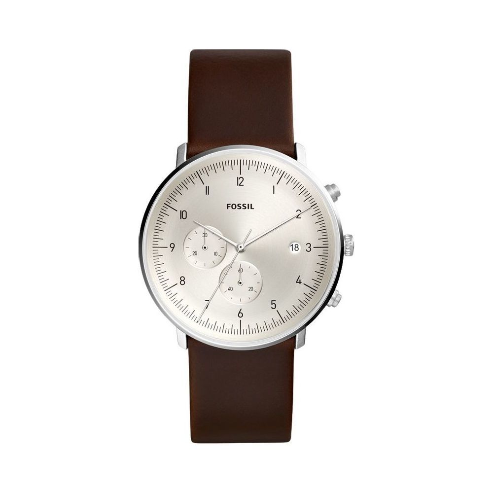 Chase timer chronograph deals whisky leather watch