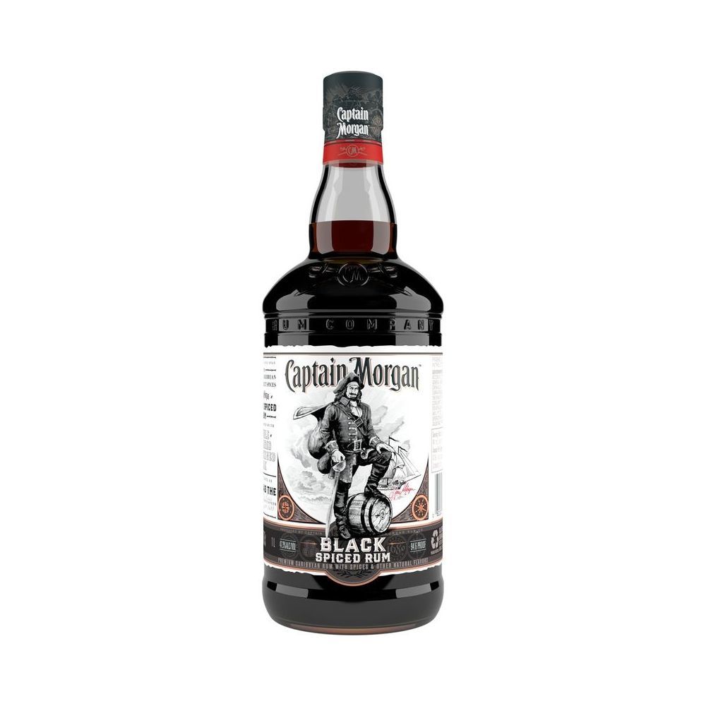 Captain Morgan Black Spiced Rum 1L