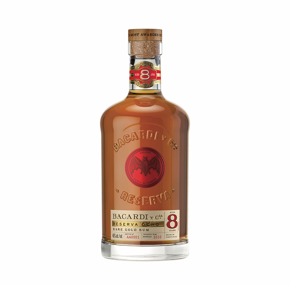 Bacardí® 8 Year Old Premium Golden Rum 1L