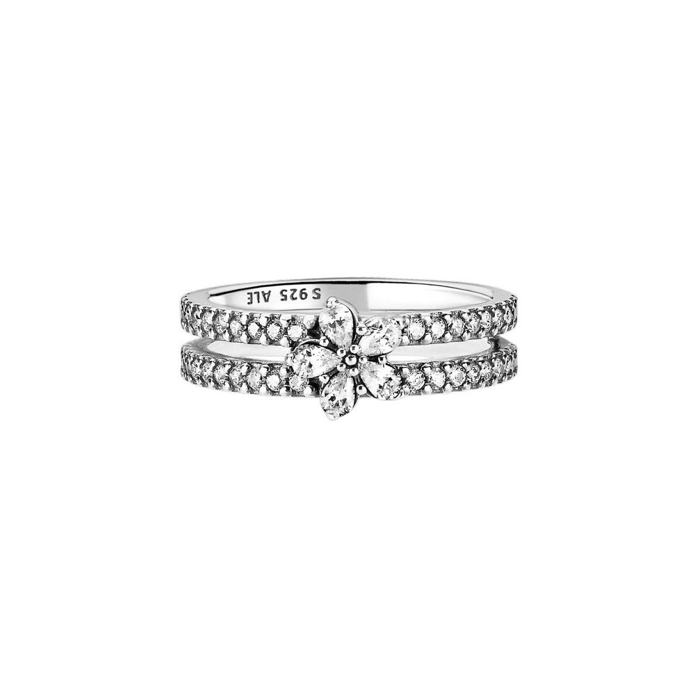 Sparkling Snowflake Double Ring PANDORA パンドラ グアム｜DFS｜T