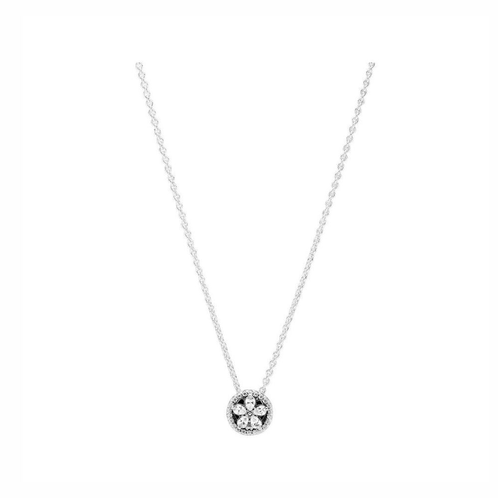 Sparkling Snowflake Collier Necklace 