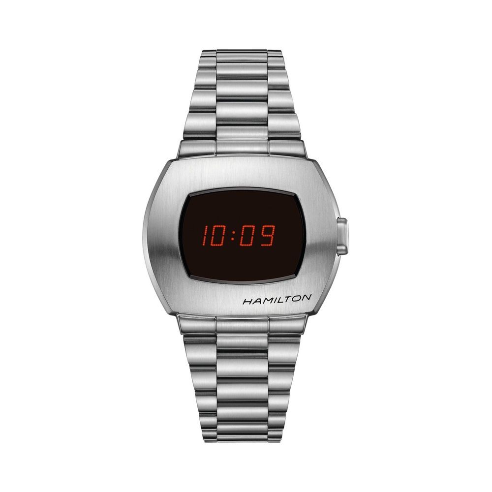 HAMILTON PSR 美品 HAMILTON PSR Digital Quartz Stainless Steel Women's Watch