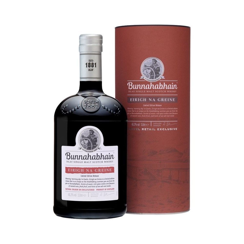 [限定商品] 免税店 BunnahabhainEirich Na Greine Bunnahabhain Eirigh Na Greine 1L Bunnahabhain | DFS San