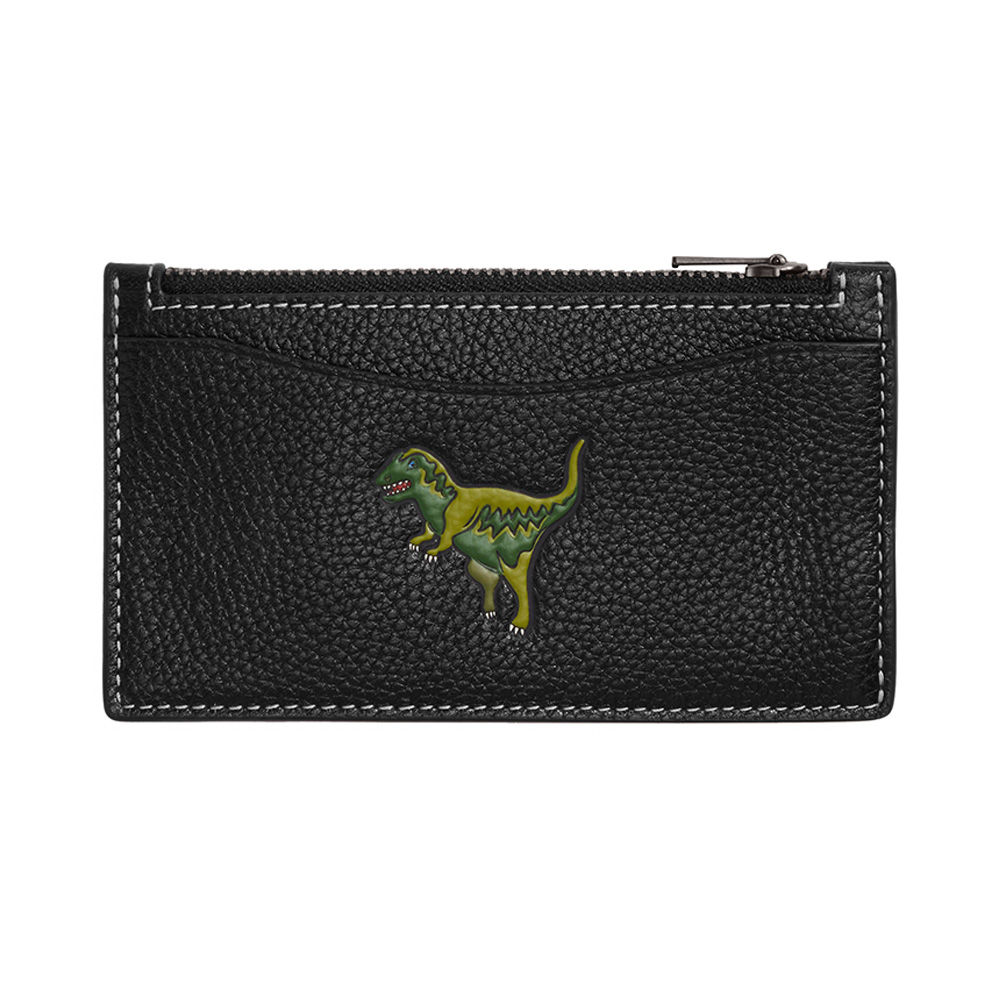 COACH Dinosaur Cardholder in Black for Men