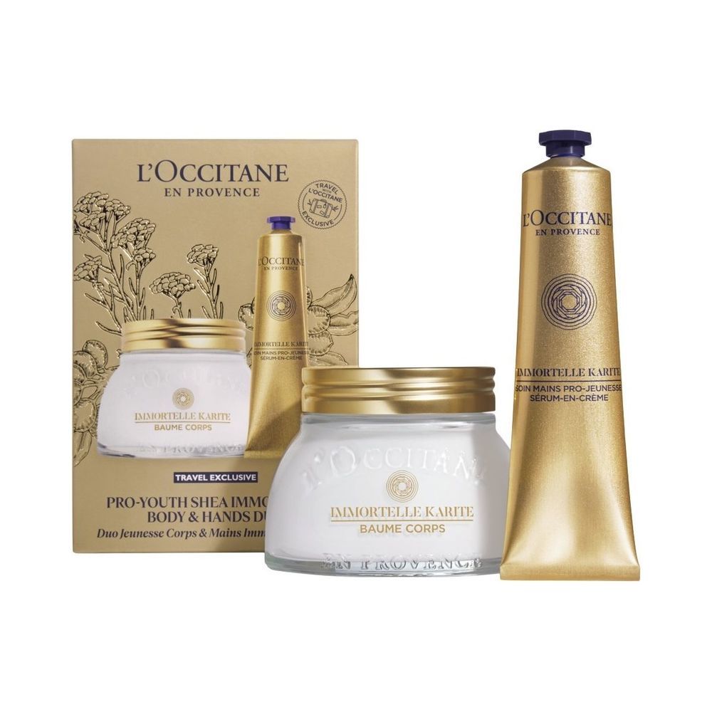 L'Occitane Immortelle セット Pro-Youth Shea Immortelle Body and Hands Duo L'Occitane en