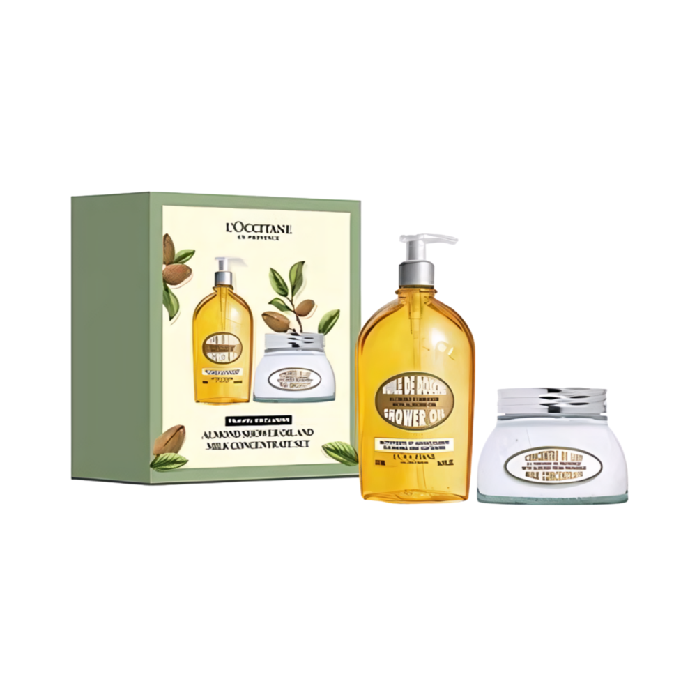 L'OCCITANE アーモンドシャワーオイルとミルクコンセントレートセット アーモンド シャワーオイ & ミルクコンセントレートキット L'Occitane